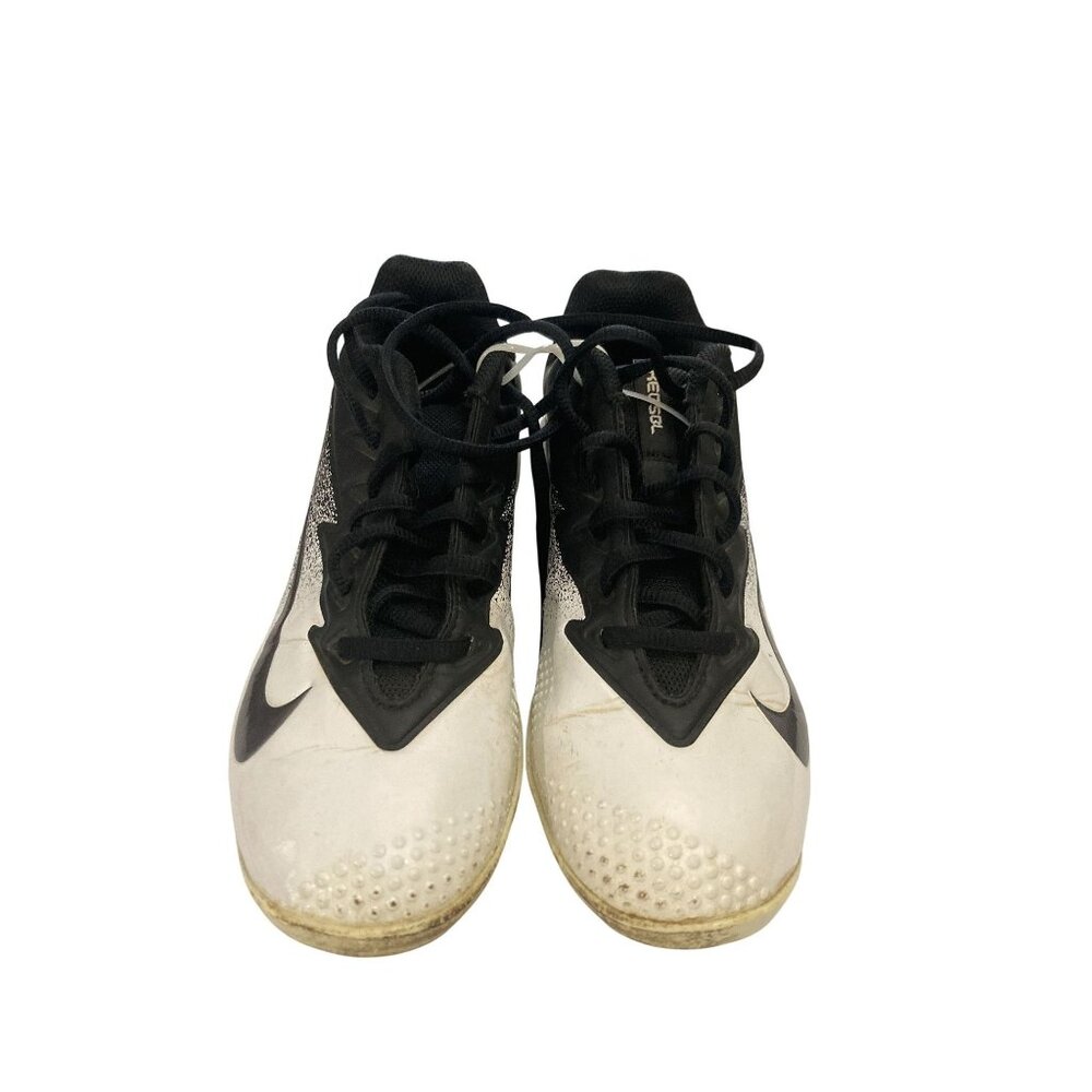 Nike 856495 Vapor Lunarlon youth size  Size 5Y Black White Baseball Cleats